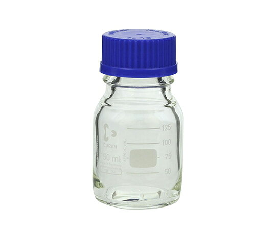 仕様 コード番号：017200-150A 青キャップ付き 口内径：φ30mm 容量：150mL 外径×高さ：φ62×110mm ネジ口規格：GL-45 デュラン ※オートクレーブ滅菌にかける際はキャップを外すか、または一回転以上緩めてから行ってください。 ※乾熱滅菌はガラス瓶のみ可能です。仕様 コード番号：017200-150A 青キャップ付き 口内径：φ30mm 容量：150mL 外径×高さ：φ62×110mm ネジ口規格：GL-45 デュラン ※オートクレーブ滅菌にかける際はキャップを外すか、または一回転以上緩めてから行ってください。 ※乾熱滅菌はガラス瓶のみ可能です。