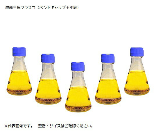 滅菌三角フラスコ(ベントフィルターキャップ/平底) 1000mL 4115-1000 1箱(6個入)