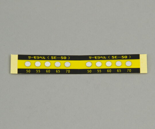 【期間限定!対象商品P2〜20倍】 サーモラベル(R)5Eシリーズ(不可逆/5点式) 20枚入 5E-50 1箱(20枚入)