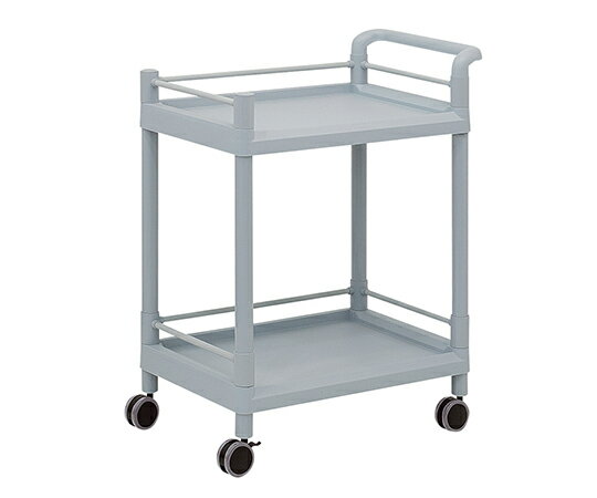 モバイルストレージカート(ガード枠・ハンドル付き) 2段 705×447×887 MSO21G 1個
