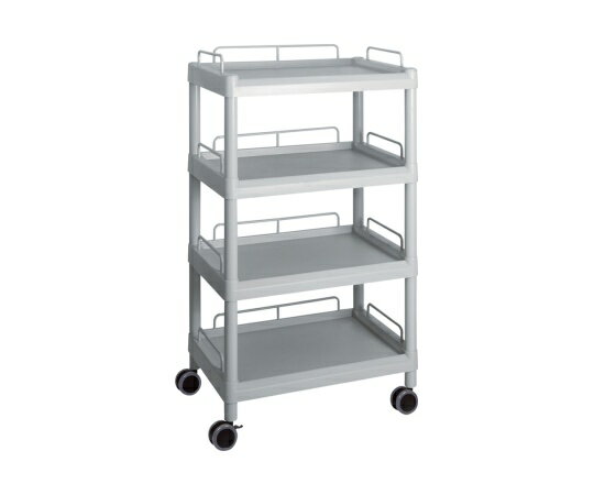 モバイルイージーカート(トールタイプ/ワイド32)グレー 4段 ガード枠あり ME32J 1個