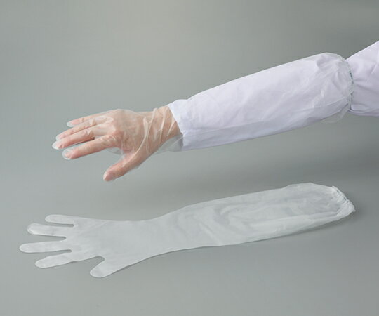 SFポリエチロング手袋(外エンボス) クリア 1箱(30枚入)