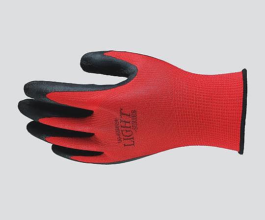天然ゴム背抜き手袋(13ゲージ) レッド M A-371RM 1双