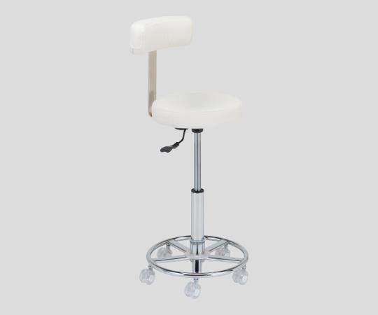 【期間限定!対象商品P2〜20倍】 カラートレンドチェアー 背もたれ付き ホワイト CTC-B 1脚