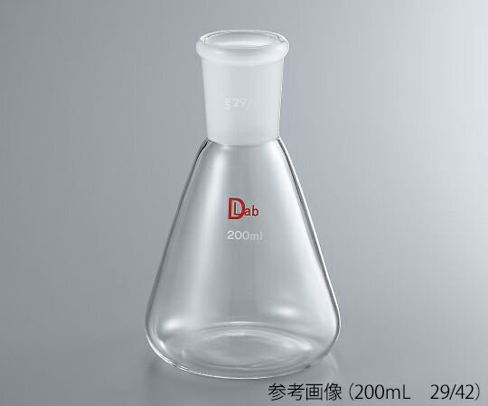 共通摺合三角フラスコ(硼珪酸ガラス-1) 100mL 24/40 1個