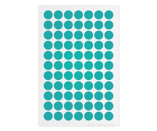 クライオドット Φ11mmタイプ ターコイズ 77ドット×6シート入 LT-11GS 1袋(77ドット×6シート入)