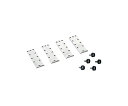 ラボジャッキ用ホルダー用 L字金具×4個+固定用ローレット×5個 L字金具セット 1式