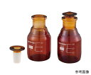 栓付褐色試薬瓶(目盛付き) 2000mL 1509030 1本
