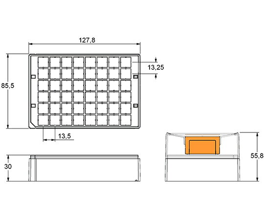 【期間限定!対象商品P2〜20倍】 48well format用ラック Micronic48-4 high cover M...