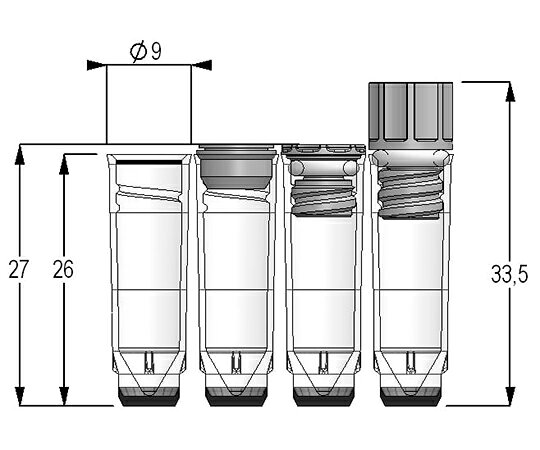 福祉用具のバリューケアの【期間限定!対象商品P2〜20倍】 クライオチューブ Internal thread 0.75mL バルク MP32017 1セット(960本入)｜アングル3