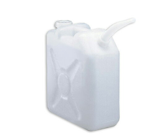 廃液回収容器角型 白 20L ノズル付 ロート無 1個