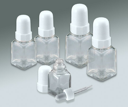 【期間限定!対象商品P2〜20倍】 スポイド瓶(角型ガラス製) 30mL 白 1本