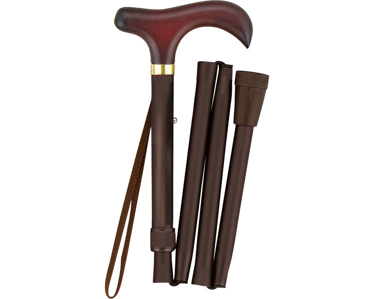 【SS限定 38万商品以上10%OFF】 折りたたみコンパクトステッキ / 55-1 BR 1本