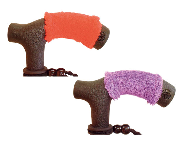 すべり止めグリップバンド“ふあふあ”2ヶ組 / レッド×パープル 1組