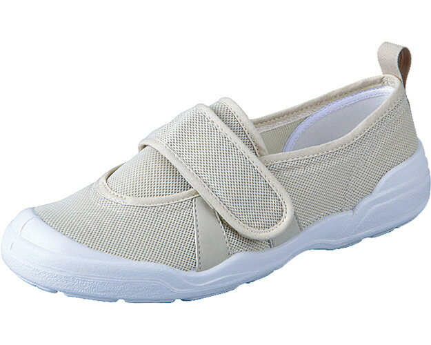 大人の上履き02 面ファスナータイプ 男女兼用 / 21.0cm ベージュ 1足