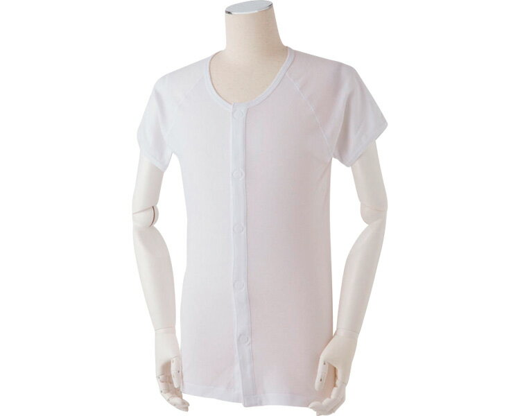 ワンタッチ式肌着 半袖 紳士用 / S-M-W1 白 M 1枚