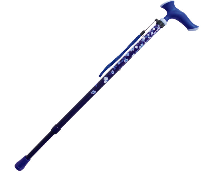 ステッキ かるがもファム（介援隊オリジナルカラー） / CX-07001 ネイビー 1本