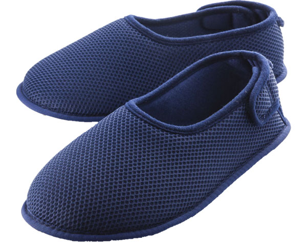 【期間限定!対象商品P2〜20倍】 ハミングStep 院内シューズ 男女兼用 / RH-001 L ネイビー 1足