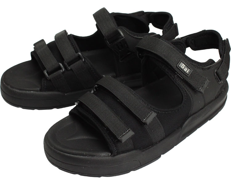 SaiSaiジャストフィットサンダル WG520 / M ブラック 1足