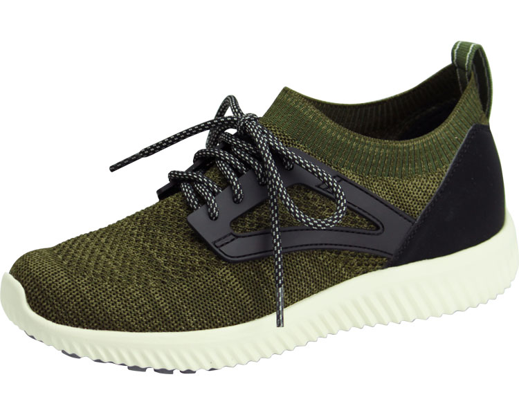 SaiSaiストレッチニットスニーカー WG130 男女兼用 / 3L カーキ 1足