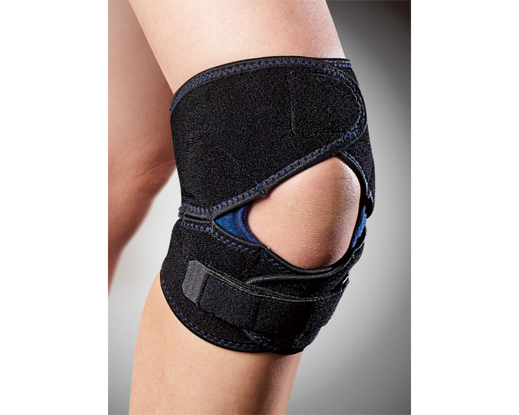 健康関連 サポーター ・上下分割構造でズレ落ち、ズレ上がりを抑制。・本体生地を上下に分割し点で結合。支点を作ることでひざの折り曲げにもしっかりフィット。ズレを防ぎます。・パワー感とフィット感を兼ね備えたラップタイプのサポーター。低反発パッド...