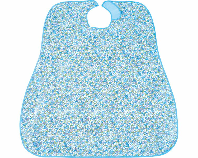 【期間限定!対象商品P2〜20倍】 ディナーエプロン / 6070 小花（ブルー） 1枚