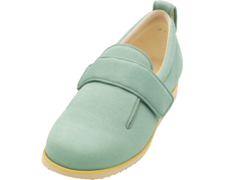 転倒予防グリップシューズ　つま先つき　ネイビー　室内履き　院内用　むくみ　柔らかい　リハビリ　入院　出産準備　履きやすい