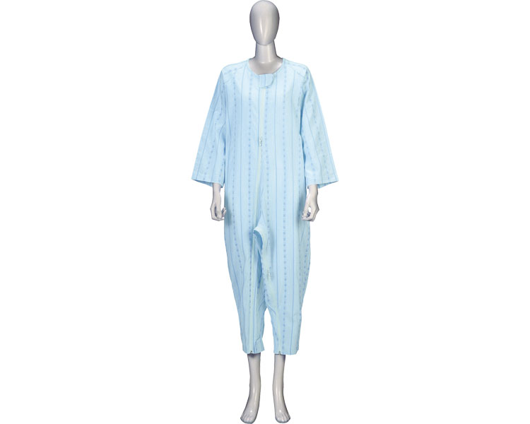 ソフトケアねまき フルオープン・両開きファスナータイプ スリーシーズン / 106402 S みどり 1枚