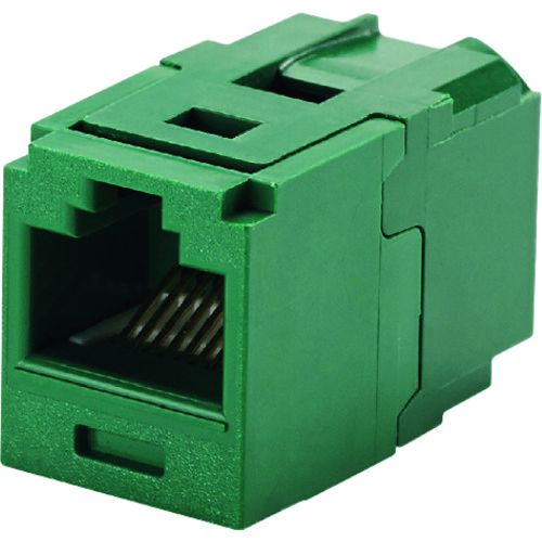 パンドウイット カテゴリ6A JJアダプタ（RJ45中継用ジャック） 緑 1個 (CC6X88GR)