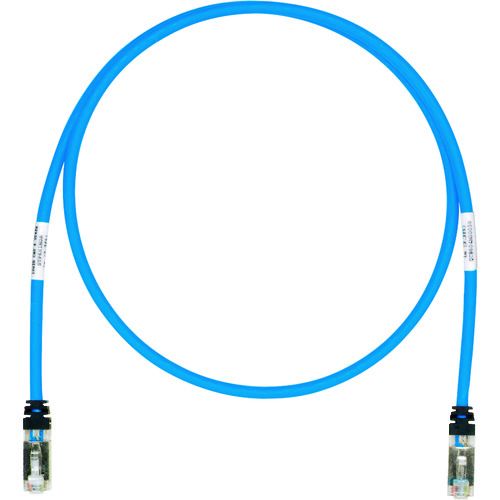 パンドウイット CAT6A／CAT6 シールドパッチコード 14m 青 STP6X14MBU 1本 (STP6X14MBU)