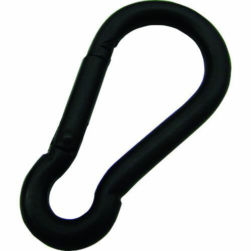 水本　ステンレス　スナップフックB型　黒色塗装　線径6mm　長さ61mm　1個 (B2838)
