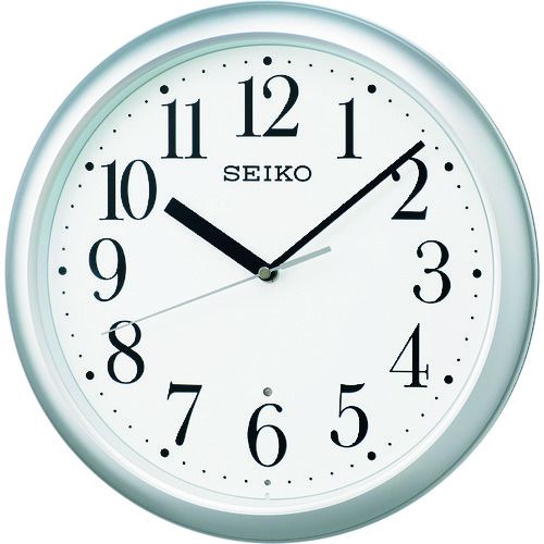 SEIKO スタンダード電波掛時計 KX218S 銀色 直径305mm 1個 (KX218S)