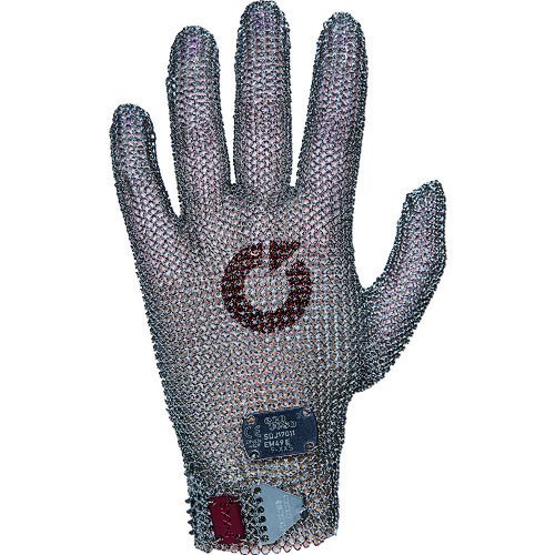 【期間限定!対象商品P2〜20倍】 EUROFLEX　突刺し防止　耐切創クサリ手袋　オールメタル　1枚　S　21．2mm　1枚 (EM51D)