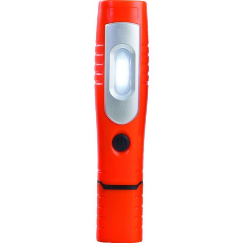 楽天福祉用具のバリューケアGROZ 充電式LEDハンドライト 360度回転 オレンジ 400Lm 1個 （LED/360）