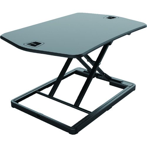 TRUSCO ガス圧式卓上PCデスク ウルトラスリム 黒 770×490 1台 (TMT108BK)