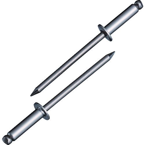 特長:●必要な仕事に無駄なく使える少量サイズです。●片側から複数の母材をワン・アクションで締結できます。 仕様:●かしめ板厚(mm)：9.5〜12.7●リベット長(mm)：15.5●フランジ径(mm)：6.4●リベット径(mm)：3.2●下...