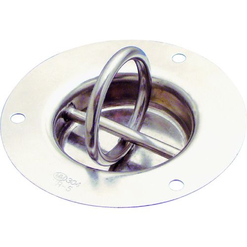 水本 ステンレス 埋め込みリングフック 径70mm 1個 (B-2171)
