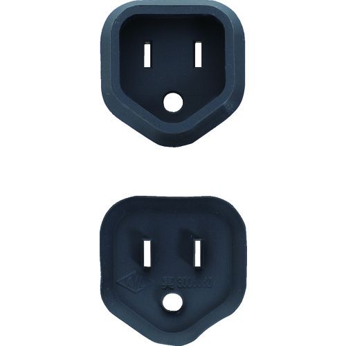 TRUSCO　プラグ安全カバー3P用　50P入　ブラック　1袋 (PL3CAP50PBK)