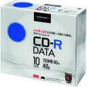 ハイディスク CD−R 10枚スリムケース入り 1PK (TYCR80YP10SC)