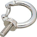 TRUSCO ステンレス フックアイボルト ねじ径W1/4(1個=1袋) 1個 (TFIB6W)