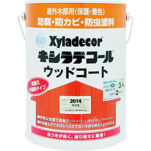 KANSAI 水性XDウッドコートS ワイス 3．4L 4缶 (00097670430000)