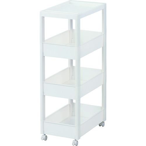 TENMA FV スキピタワゴン ワイド4段 W-030W 1台 (811000975)