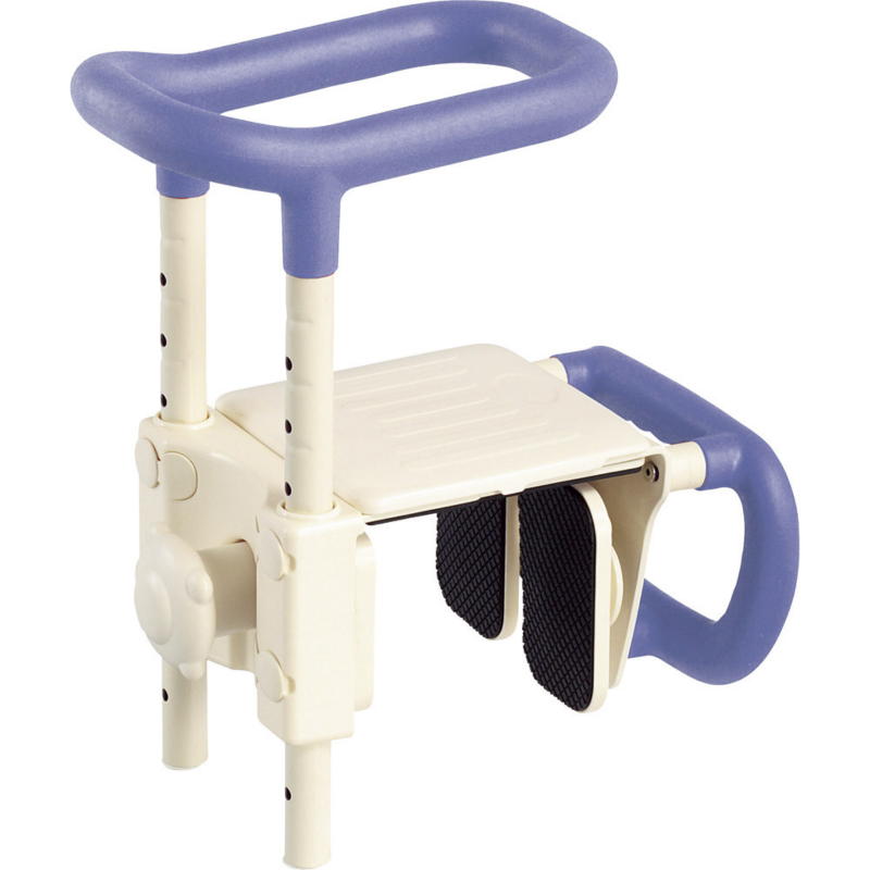 ○高さ調節付浴槽手すり UST-165W ブルー536-611