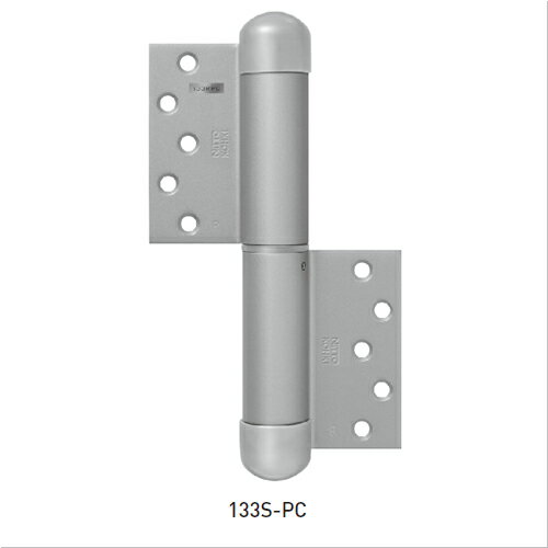 楽天福祉用具のバリューケアオートヒンジ 丁番型 空丁番 屋外ドア用 130 R-PC シルバー 1枚