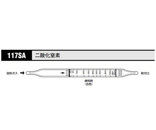 ガス検知管 二酸化窒素 117SA 1箱(10本入)
