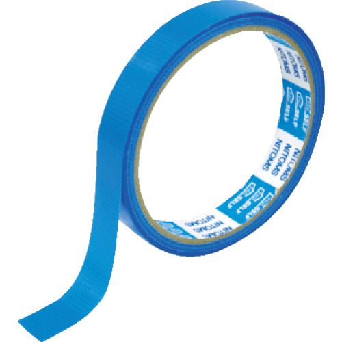 【期間限定!対象商品P2〜20倍】 ニトムズ　【売切り廃番】PEクロステープ　15mmx10m　青　1巻 (J6813)