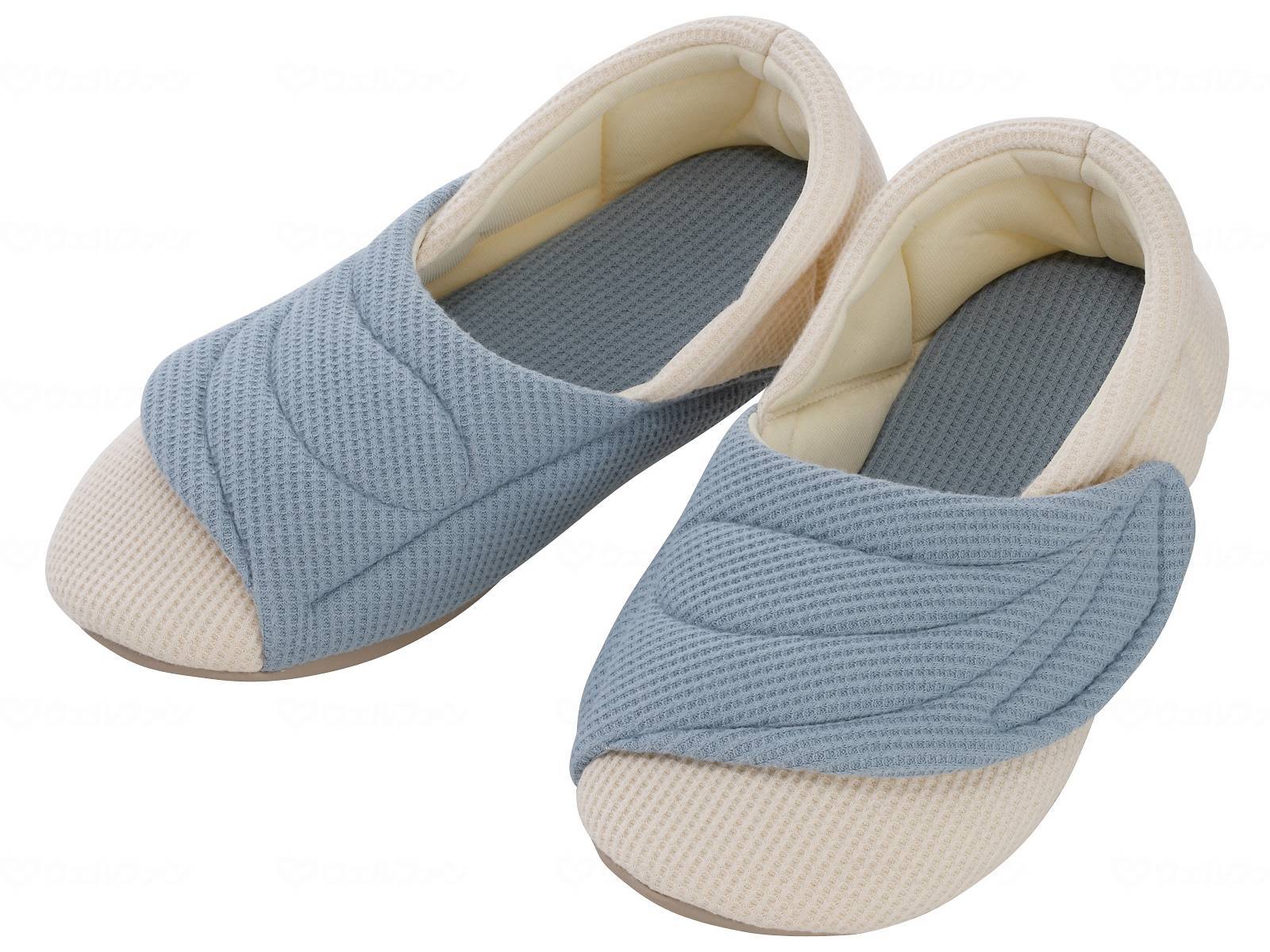 徳武産業ワイドベルトワッフル ブルー M