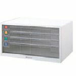 ナカバヤシ 書類ケース アバンテV2A3レタ-ケ-ス 浅3段深1 白 1台 (A344W)