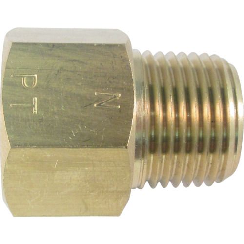 ASOH 黄銅製 変換内外ソケット 外NPT3／8×内PT3／8 1個 (NF3133R)