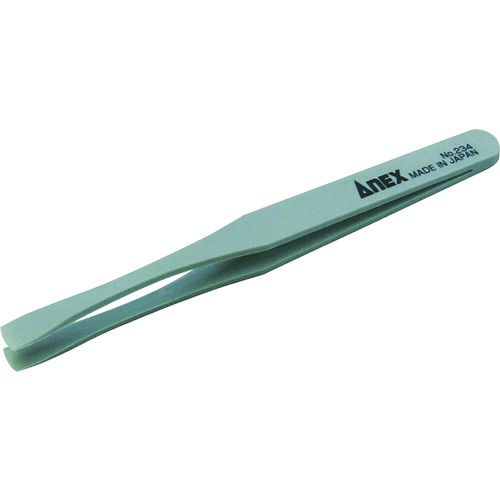 アネックス　プラスチックピンセット　先丸平型　120mm　1本 (234)